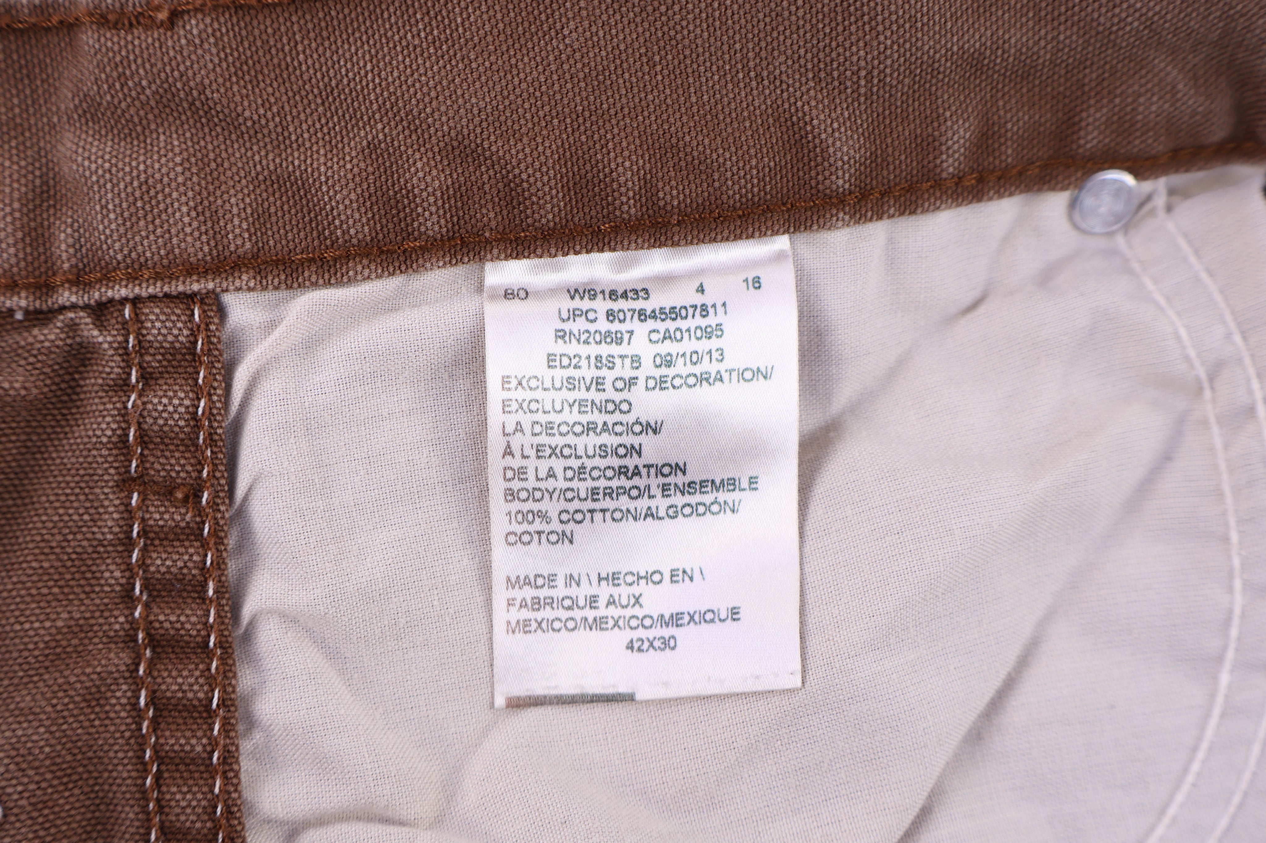 Dickies Logo Patch Brown Pants - Pants - Thrifted Threads