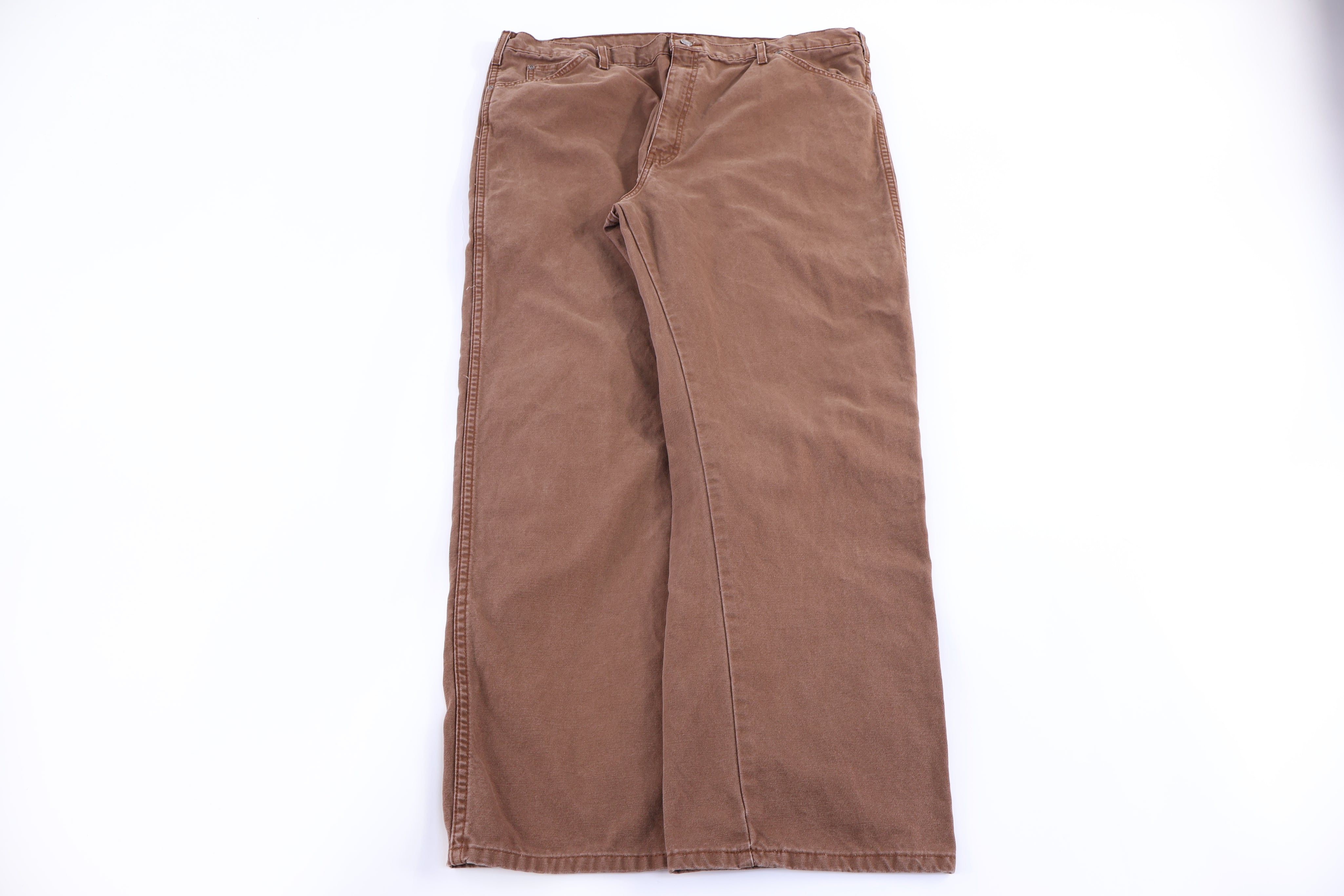 Dickies Logo Patch Brown Pants - Pants/Shorts - Thrifted Threads