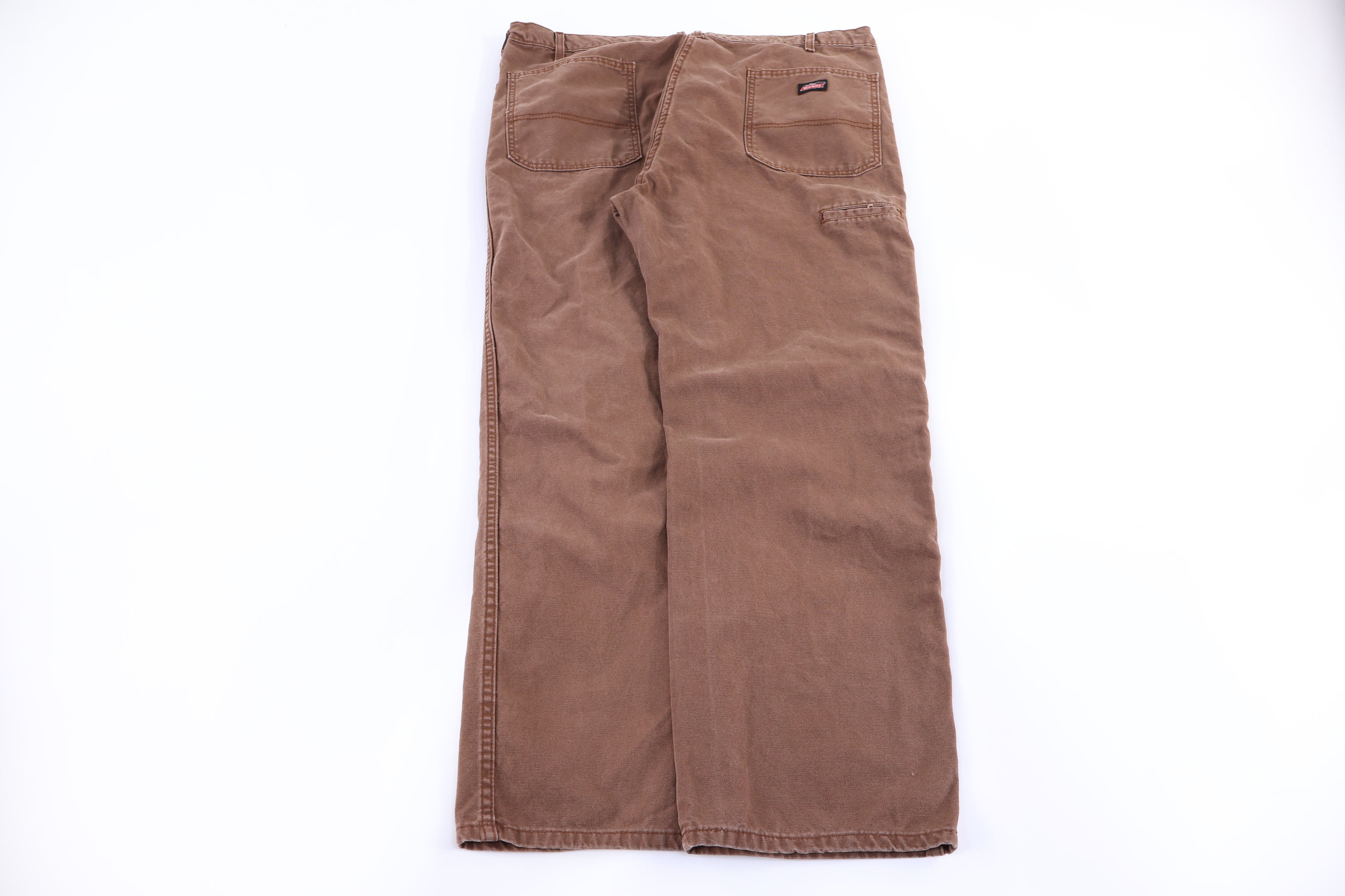 Dickies Logo Patch Brown Pants - Pants/Shorts - Thrifted Threads