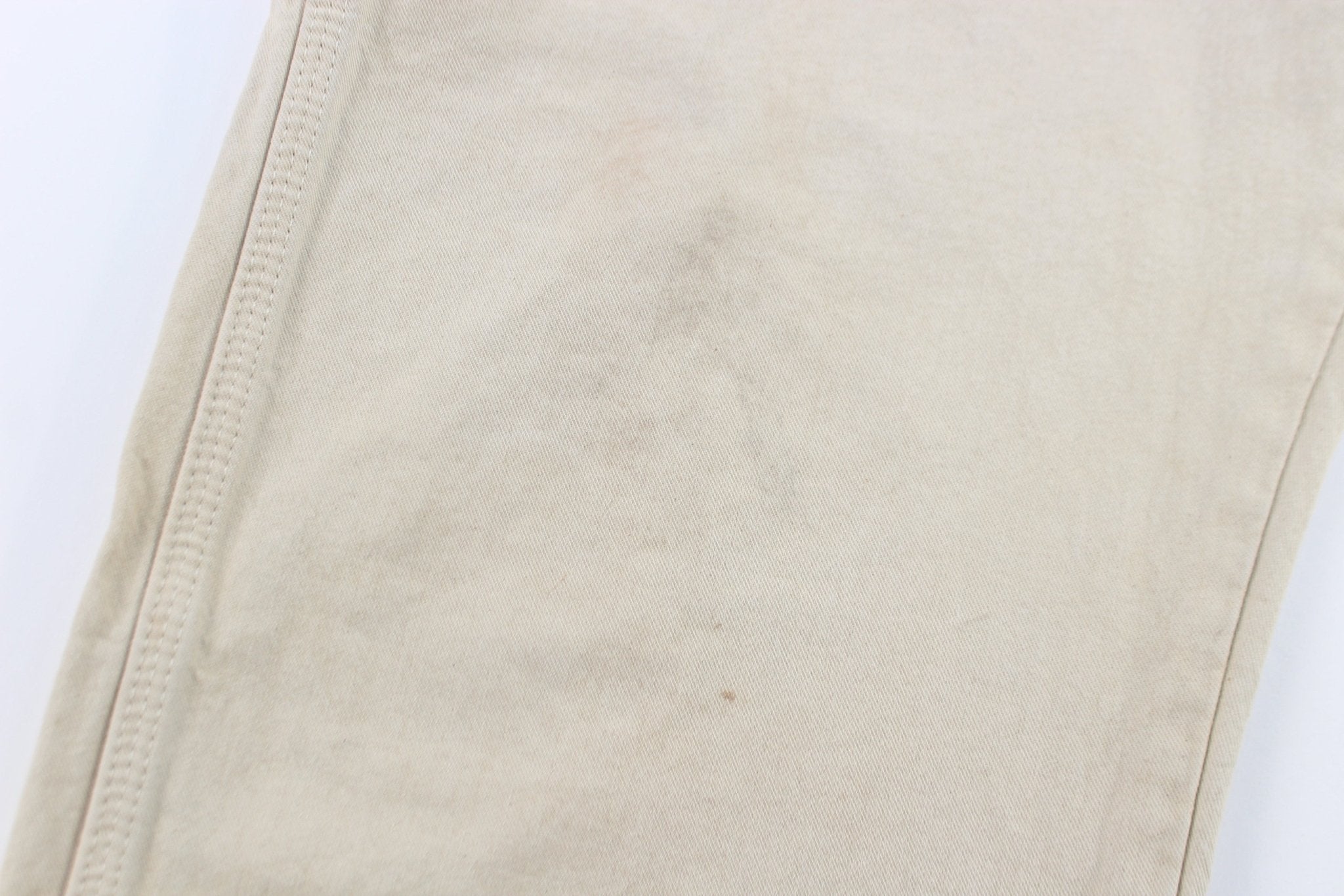 Dickie's Logo Patch Cream Carpenter Pants - ThriftedThreads.com