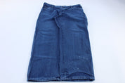 Dickie's Logo Patch Dark Wash Denim Carpenter Jeans - Pants - Thrifted Threads