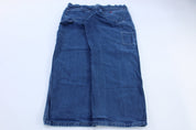Dickie's Logo Patch Dark Wash Denim Carpenter Jeans - Pants - Thrifted Threads