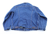 Dickie's Logo Patch Dark Wash Denim Jacket - ThriftedThreads.com