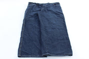 Dickie's Logo Patch Dark Wash Denim Jeans - ThriftedThreads.com