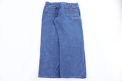 Dickies Logo Patch Dark Wash Denim Jeans - Pants - Thrifted Threads
