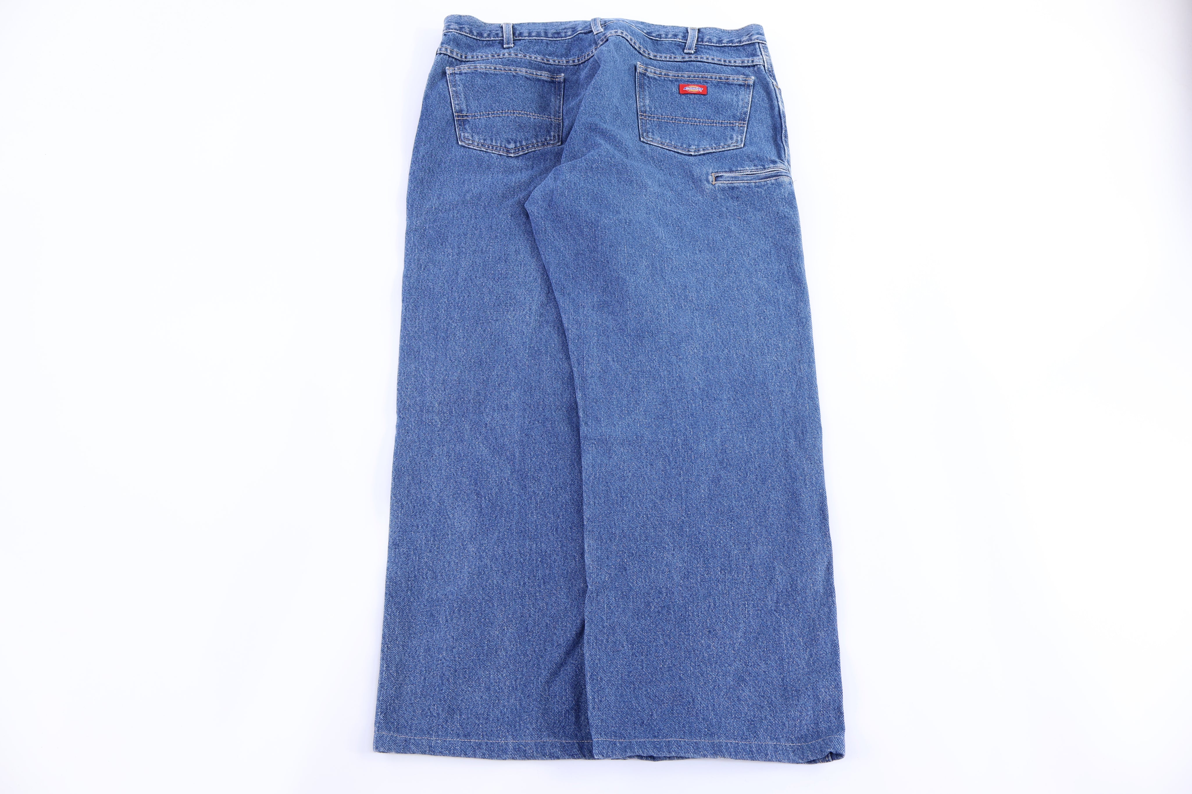 Dickies Logo Patch Dark Wash Denim Jeans - Pants - Thrifted Threads