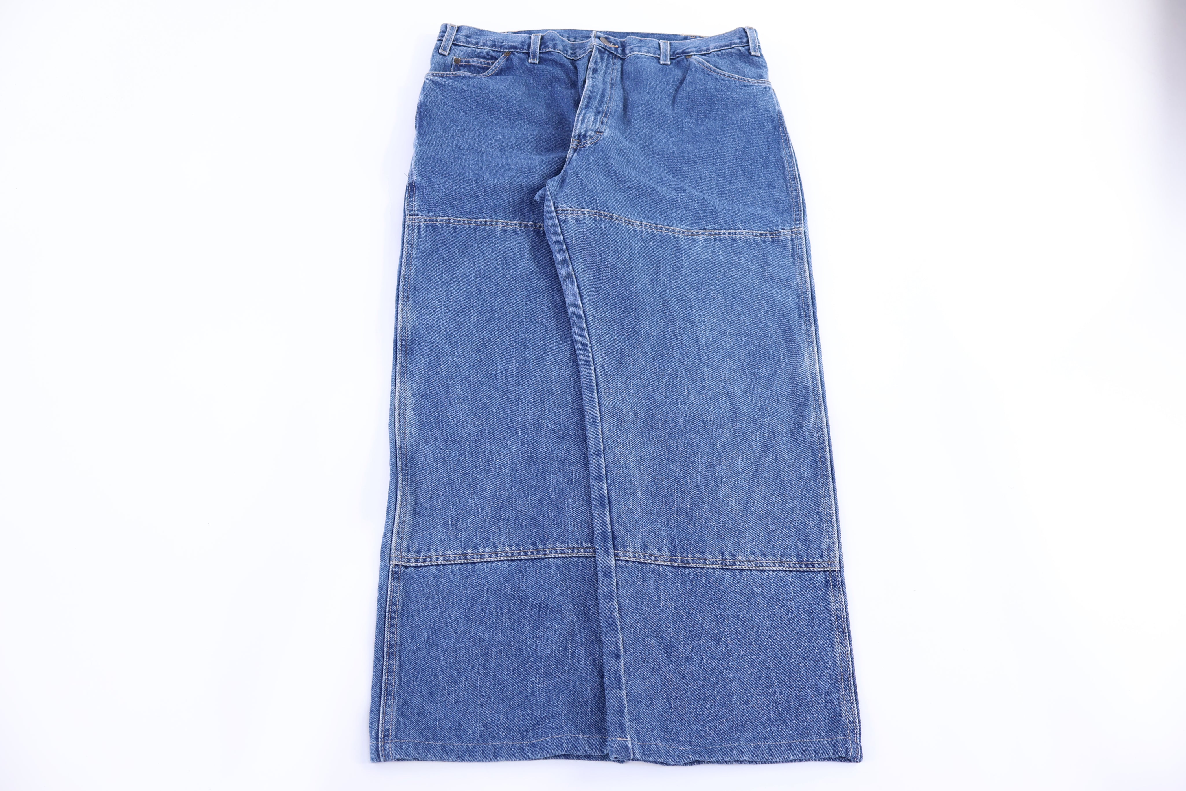 Dickies Logo Patch Dark Wash Denim Jeans - Pants - Thrifted Threads