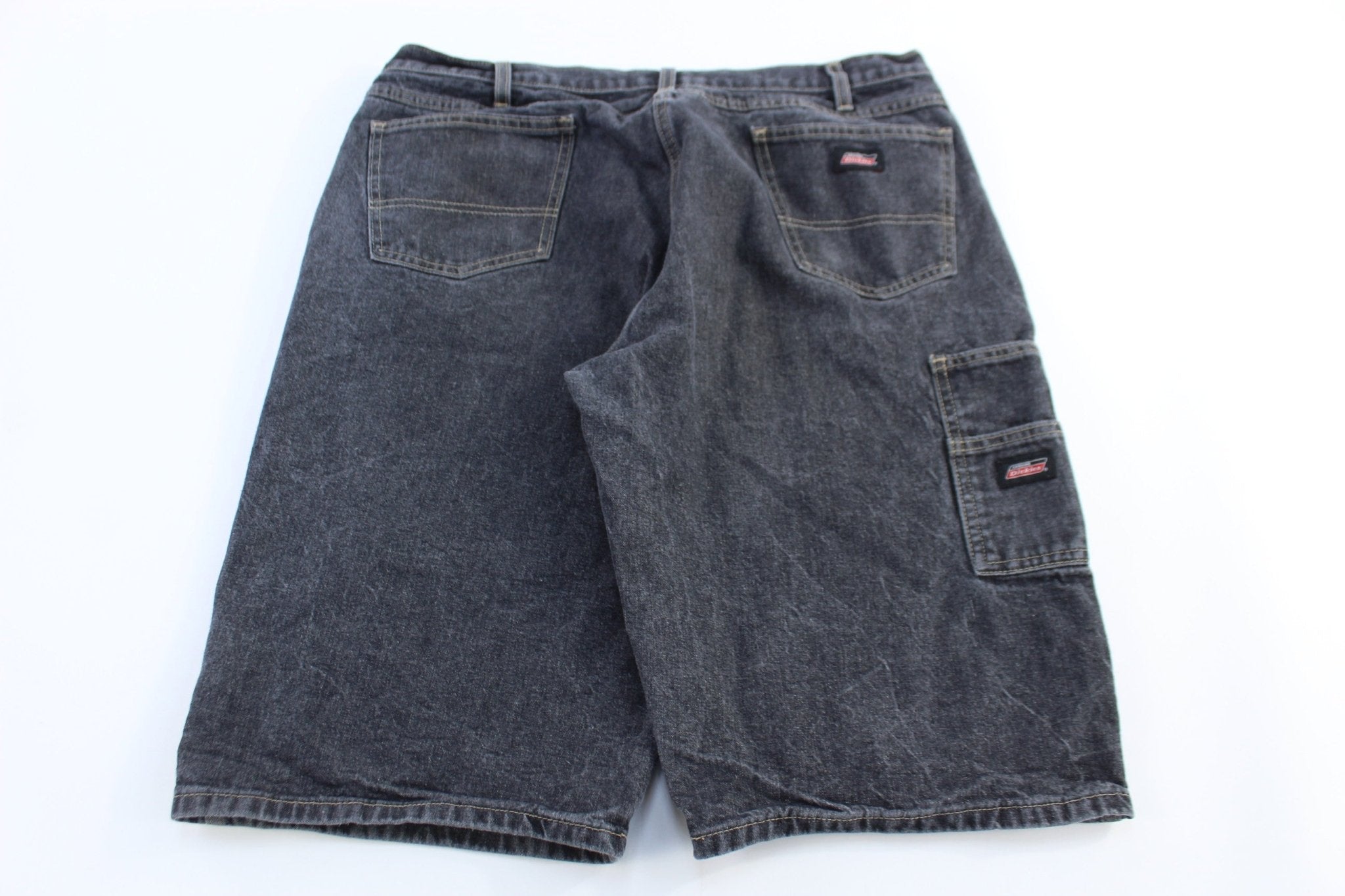 Dickie's Logo Patch Dark Wash Shorts - Pants/Shorts - Thrifted Threads