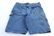 Dickie's Logo Patch Denim Carpenter Shorts - ThriftedThreads.com