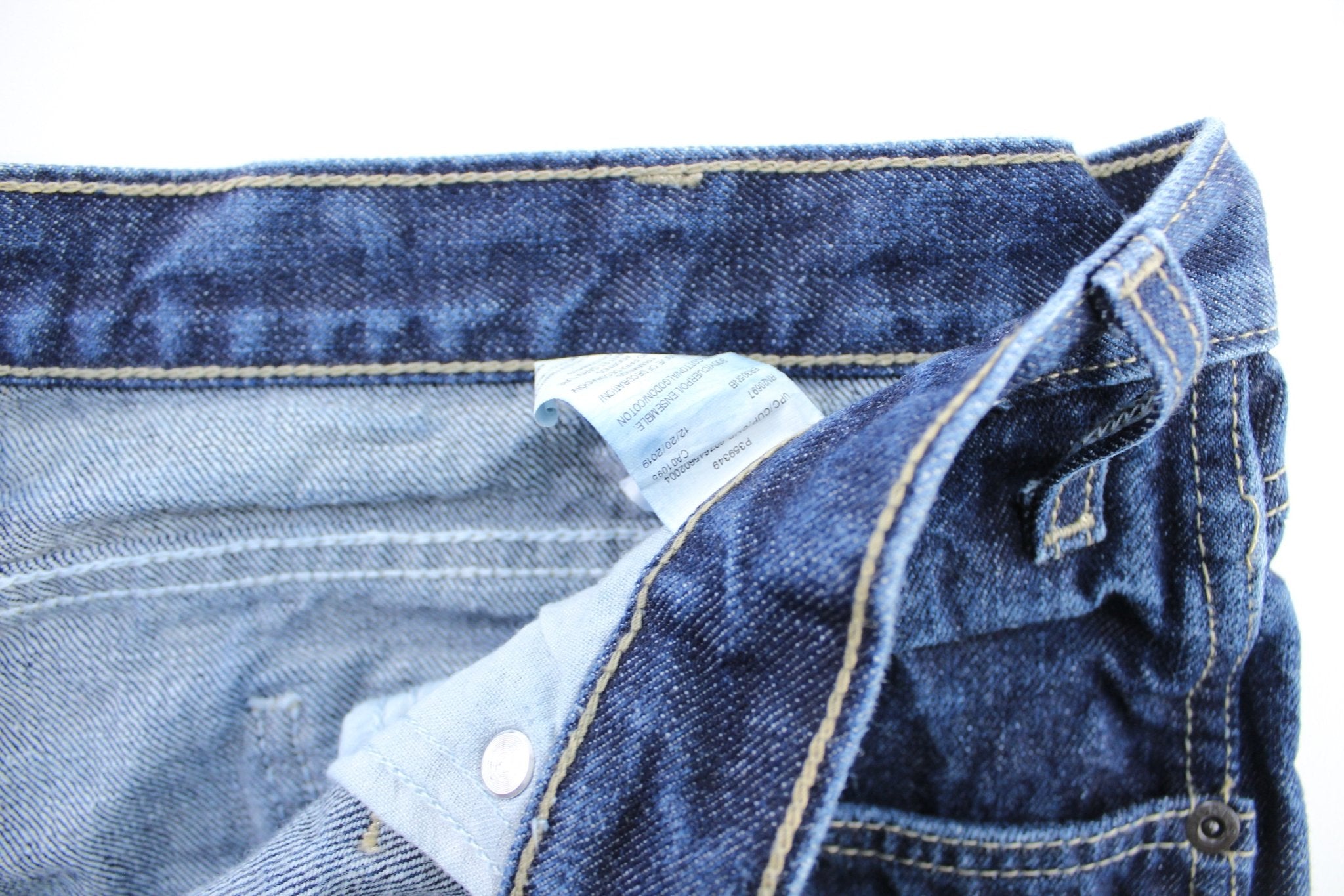 Dickie's Logo Patch Denim Carpenter Shorts - ThriftedThreads.com