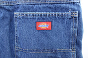 Dickie's Logo Patch Denim Carpenter Shorts - ThriftedThreads.com
