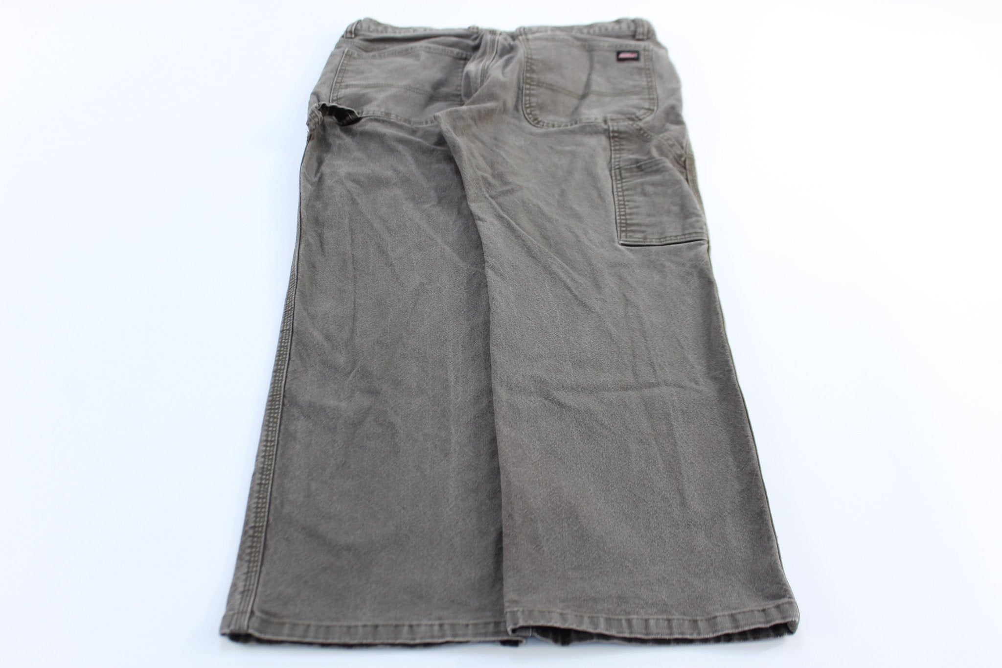 Dickie's Logo Patch Green Carpenter Pants - ThriftedThreads.com