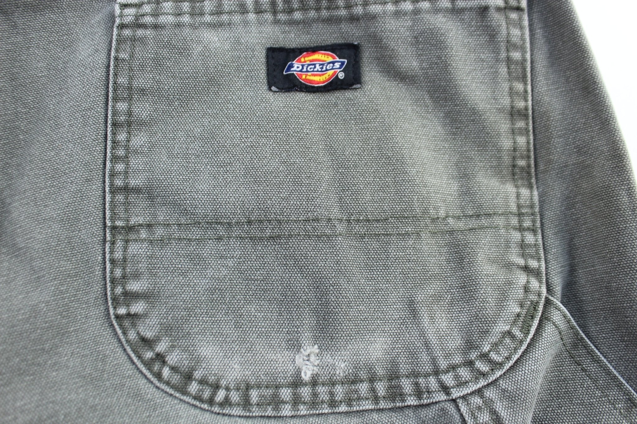 Dickie's Logo Patch Green Carpenter Pants - ThriftedThreads.com