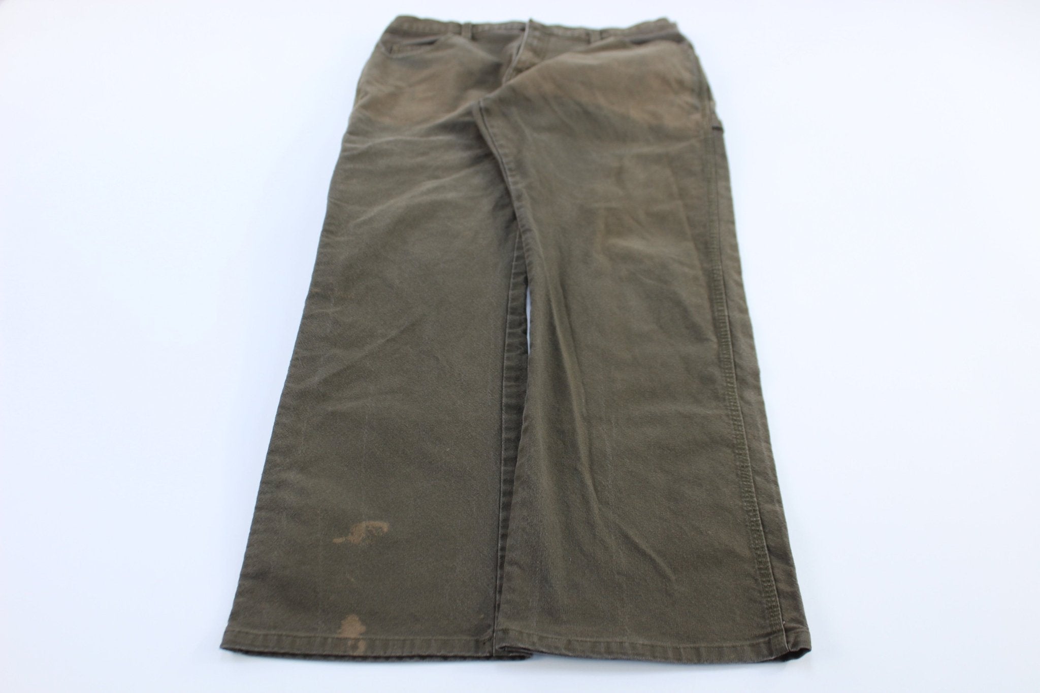 Dickie's Logo Patch Green Carpenter Pants - Pants - Thrifted Threads