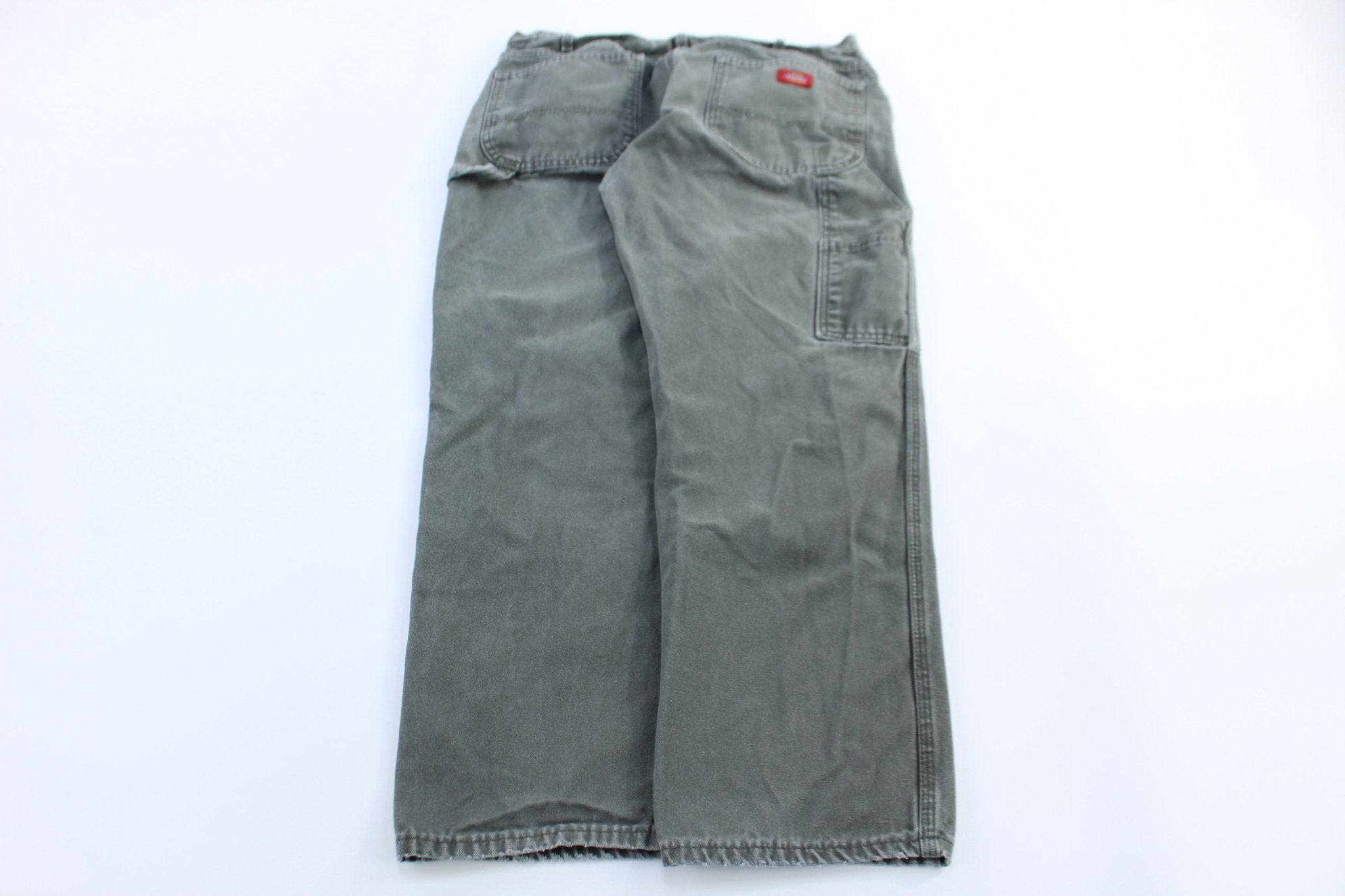 Dickies Logo Patch Green Carpenter Pants - Pants - Thrifted Threads