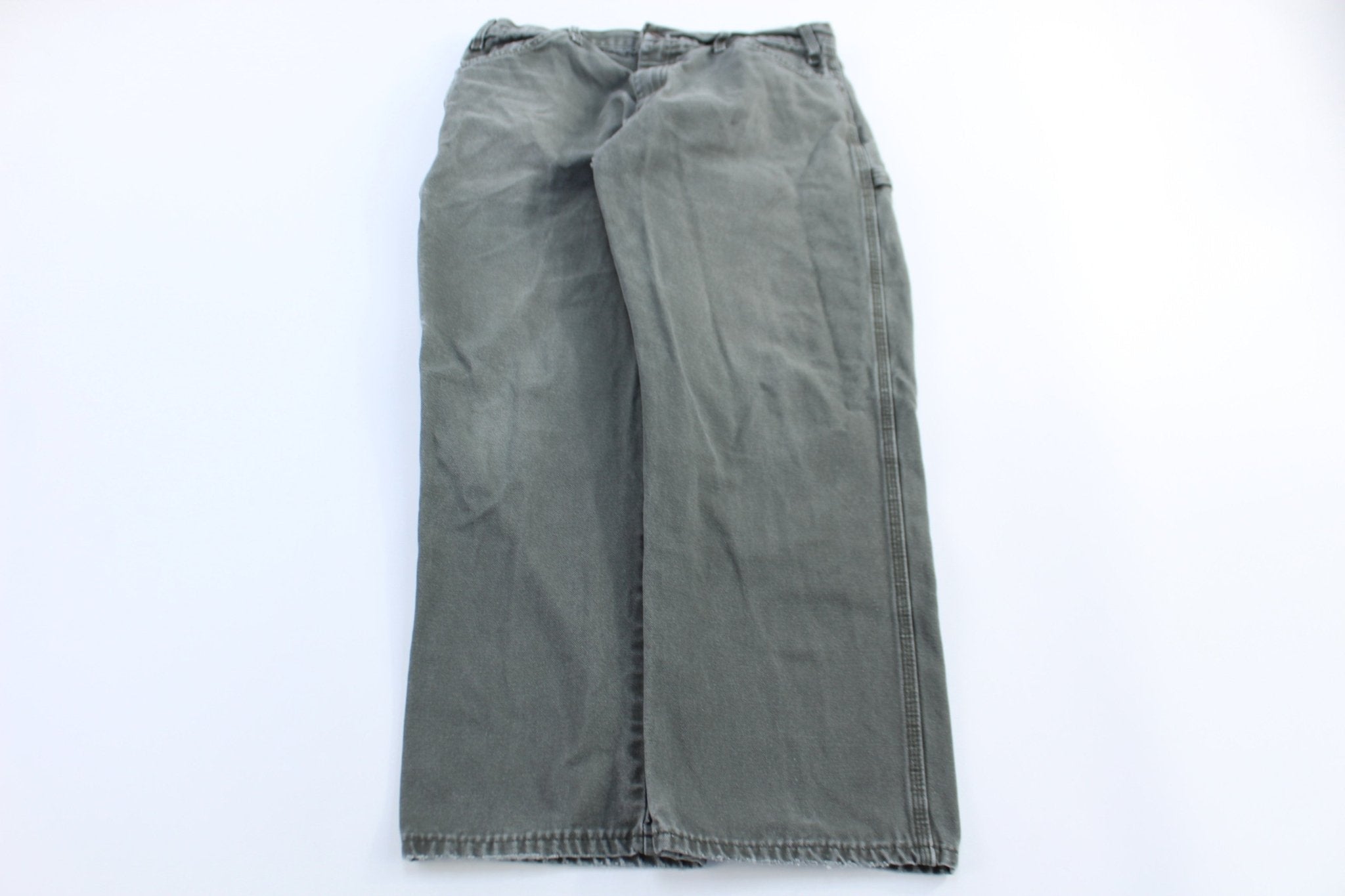 Dickies Logo Patch Green Carpenter Pants - Pants - Thrifted Threads
