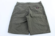 Dickie's Logo Patch Green Carpenter Shorts - ThriftedThreads.com