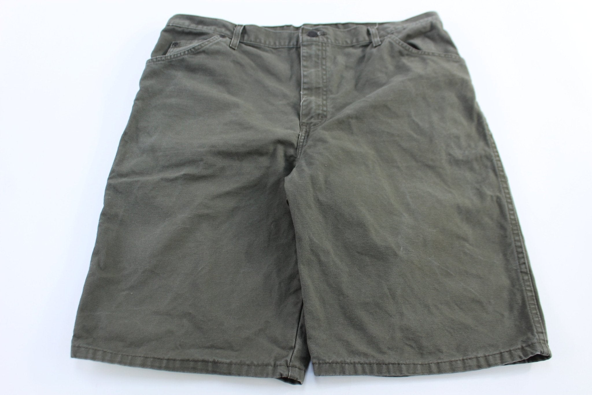 Dickie's Logo Patch Green Carpenter Shorts - Pants/Shorts - Thrifted Threads