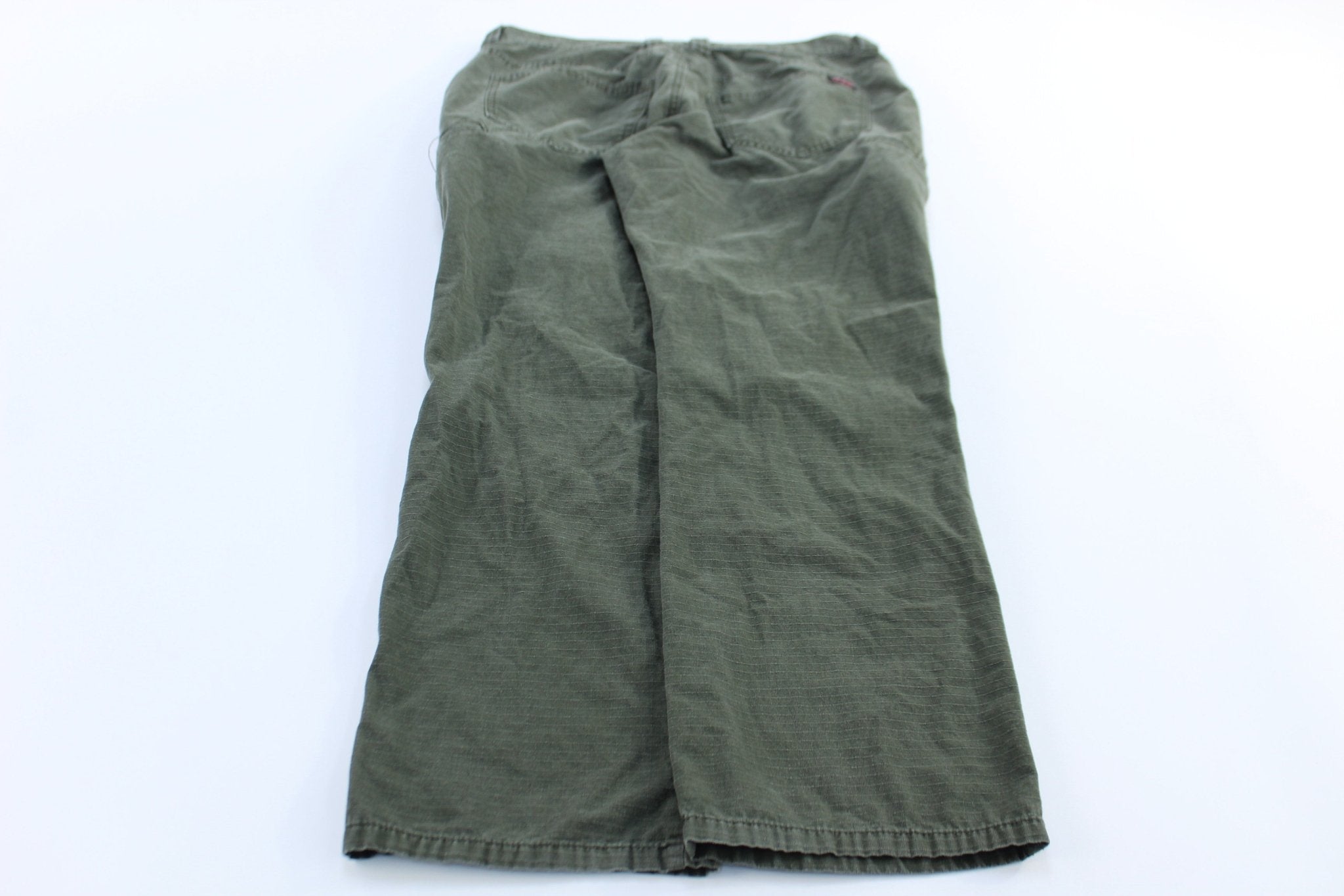 Dickie's Logo Patch Green Pants - ThriftedThreads.com