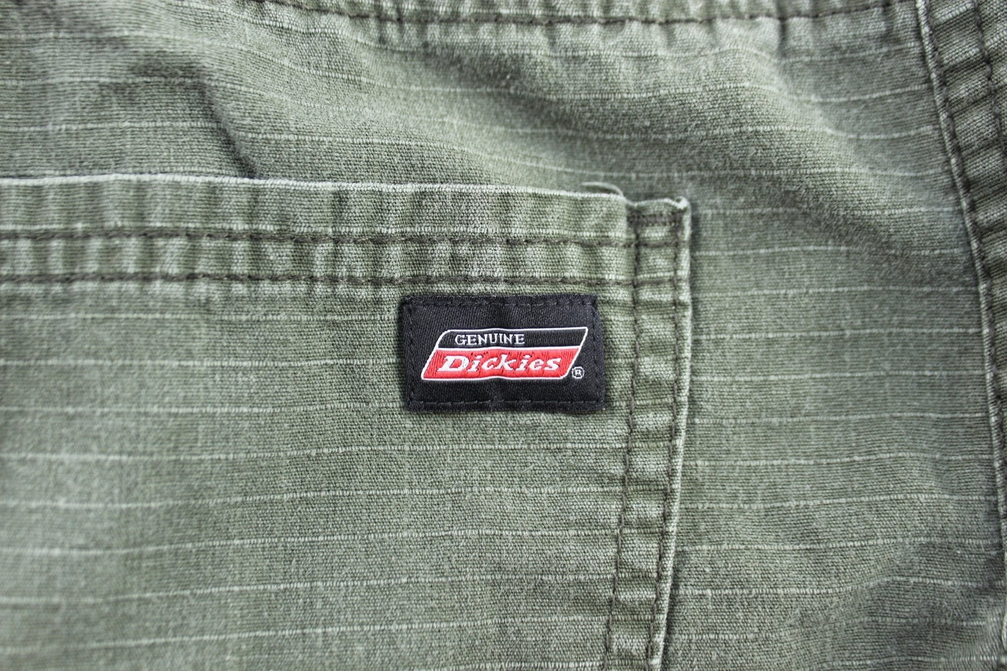 Dickie's Logo Patch Green Pants - ThriftedThreads.com