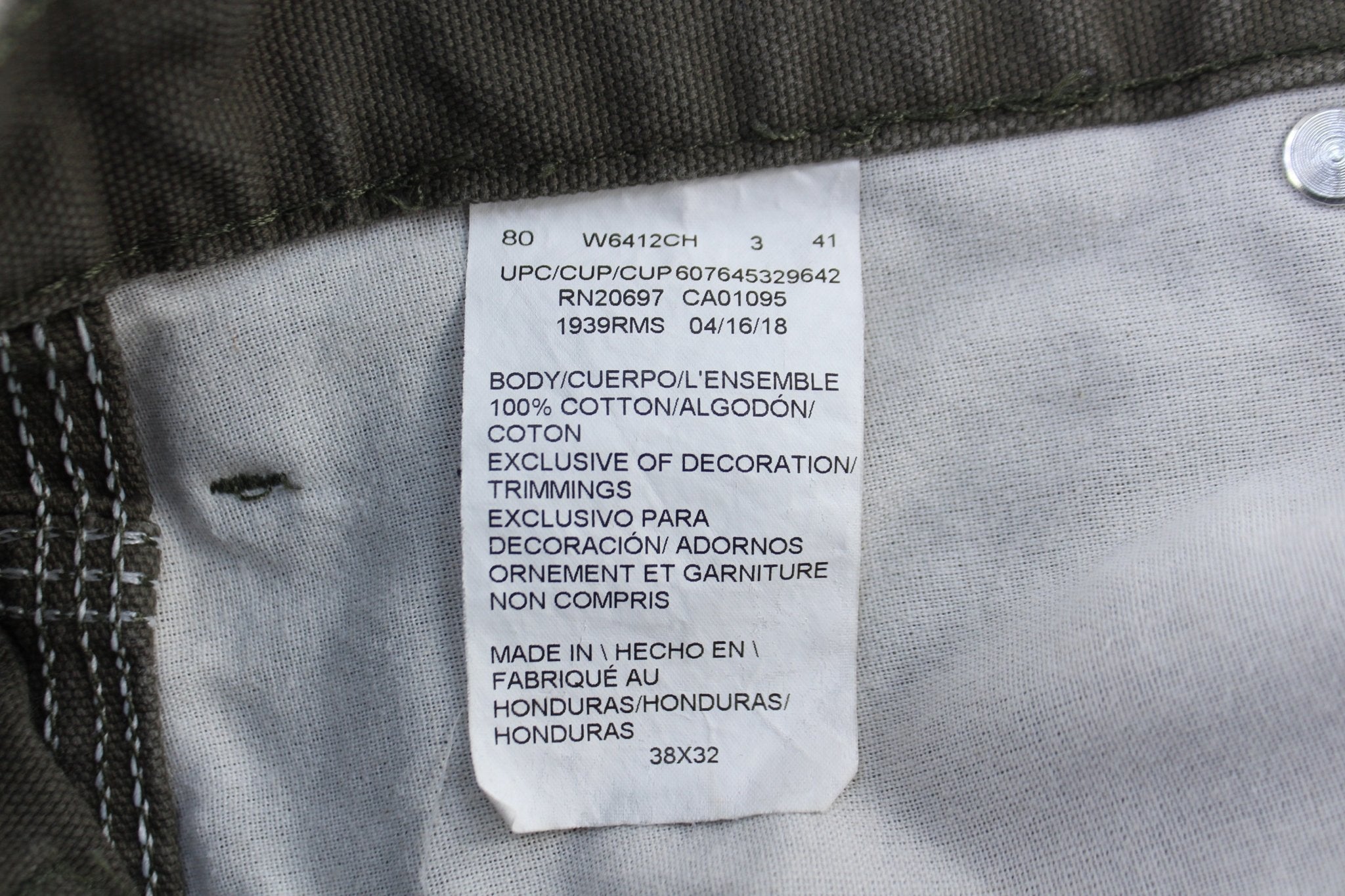 Dickies Logo Patch Green Pants - Pants - Thrifted Threads