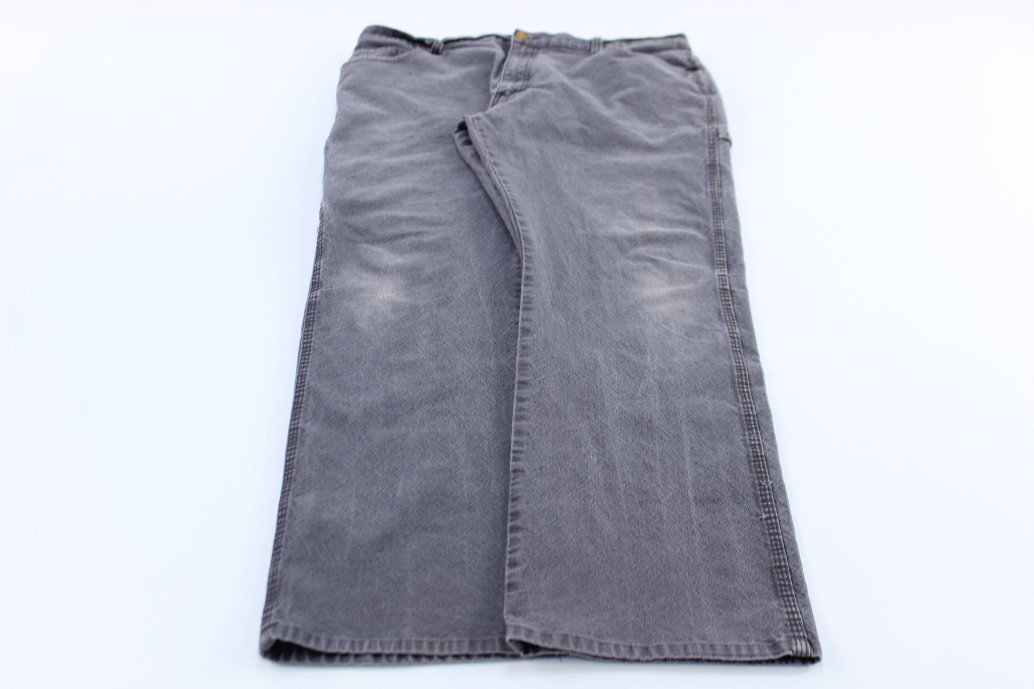 Dickie's Logo Patch Grey Carpenter Pants - ThriftedThreads.com