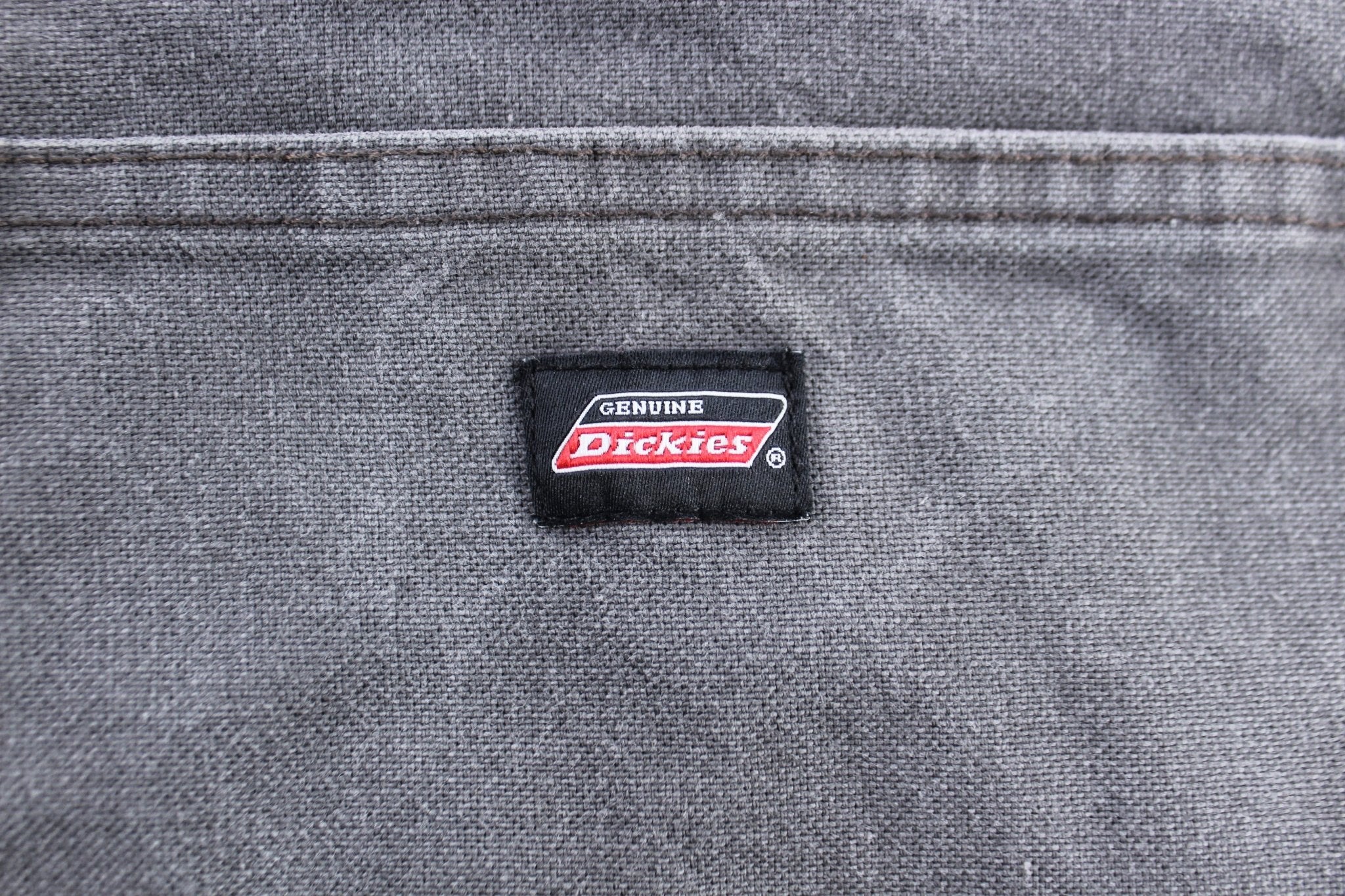 Dickie's Logo Patch Grey Carpenter Pants - ThriftedThreads.com