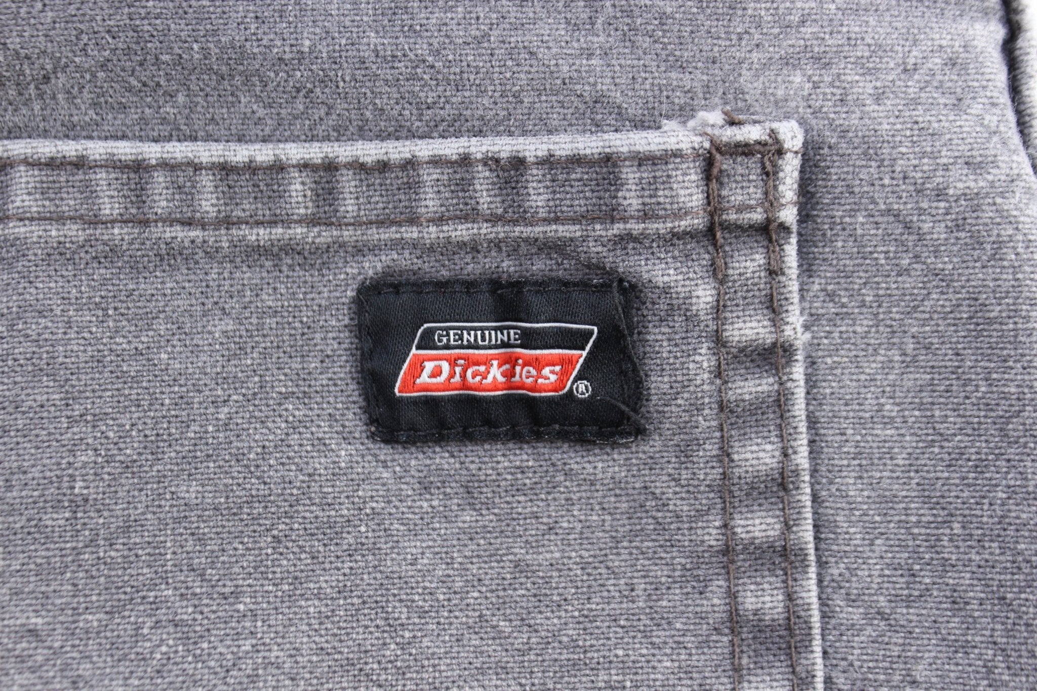Dickie's Logo Patch Grey Carpenter Pants - ThriftedThreads.com