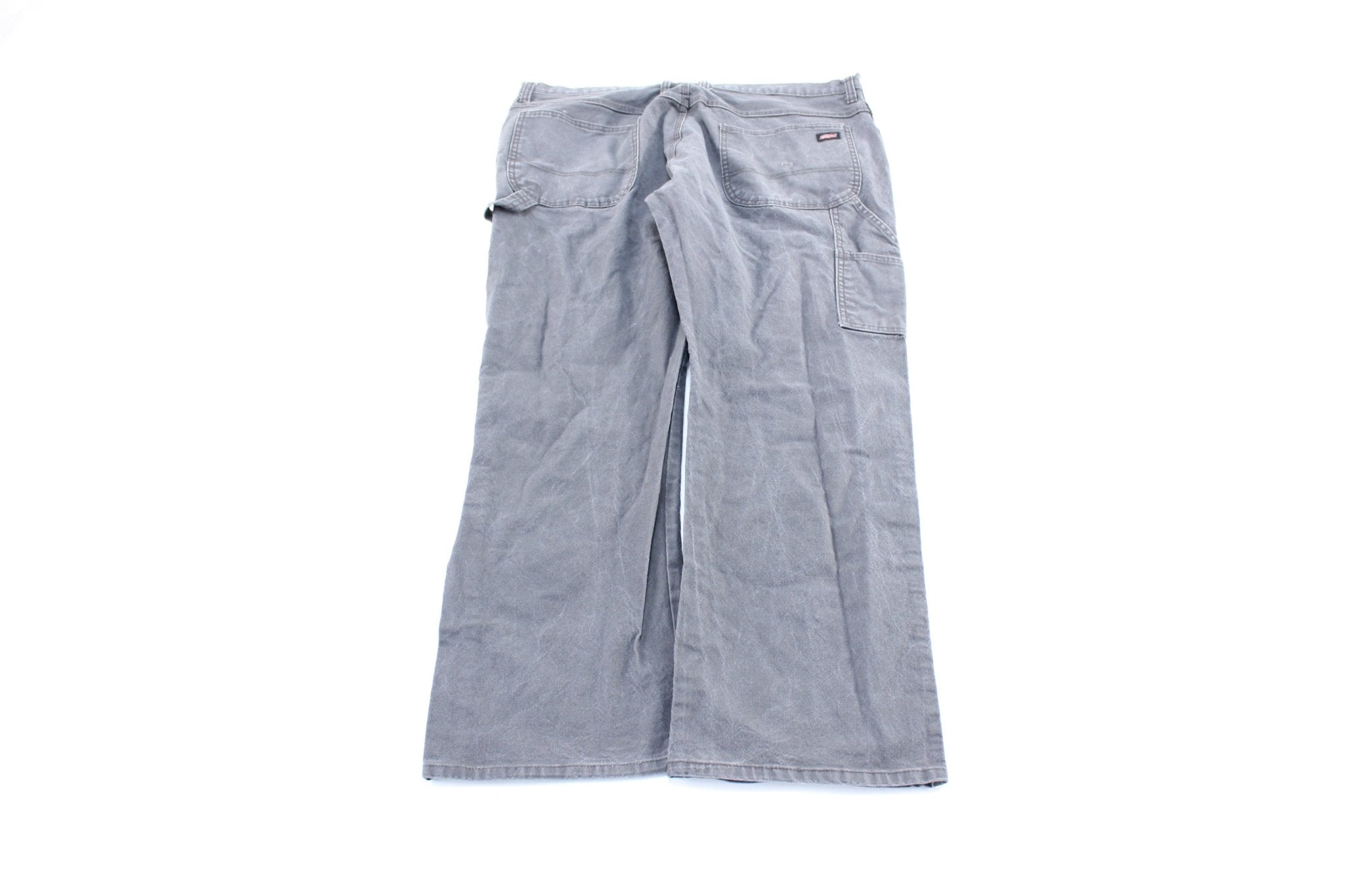 Dickie's Logo Patch Grey Carpenter Pants - ThriftedThreads.com
