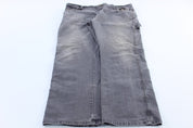 Dickie's Logo Patch Grey Carpenter Pants - ThriftedThreads.com