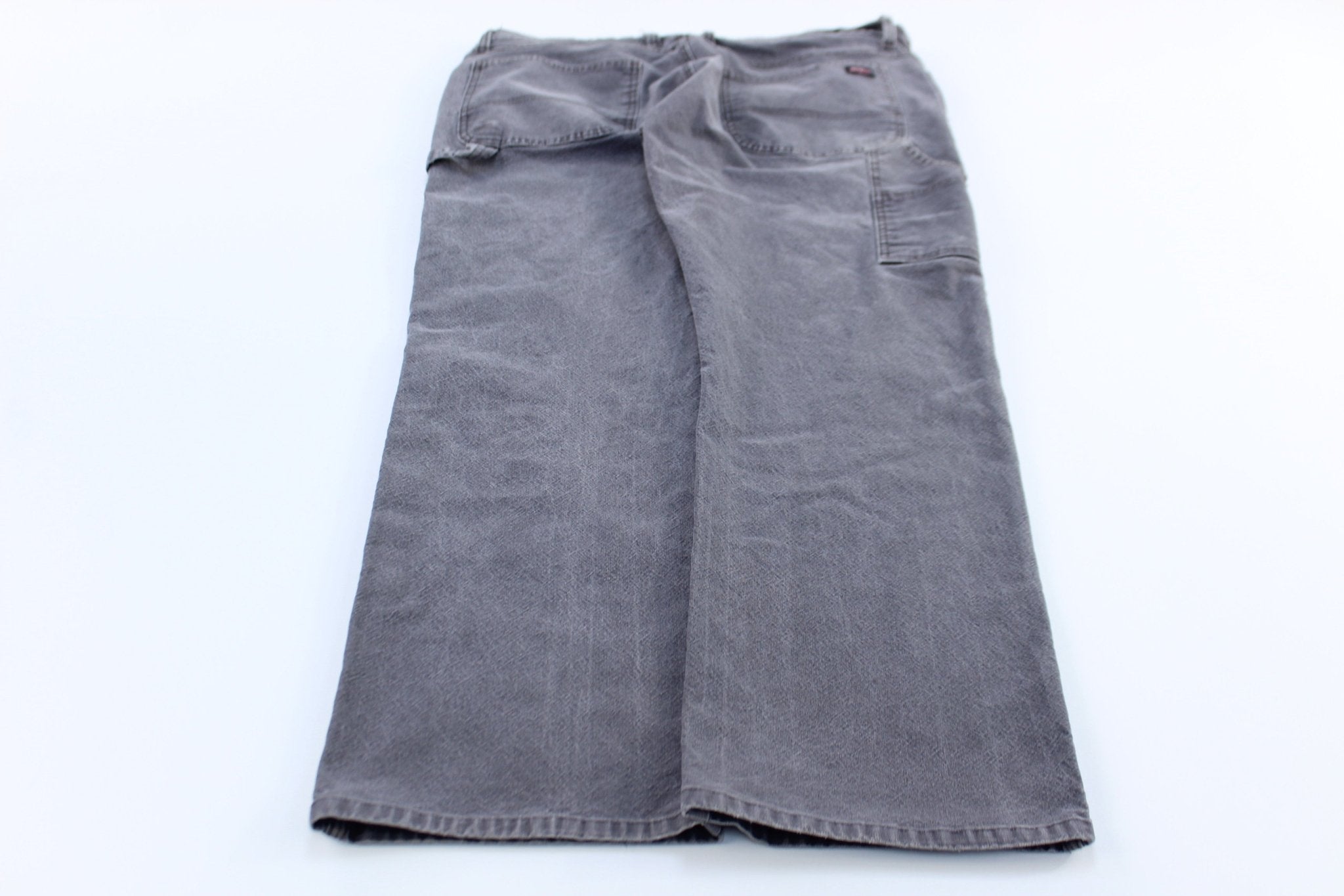 Dickie's Logo Patch Grey Carpenter Pants - ThriftedThreads.com