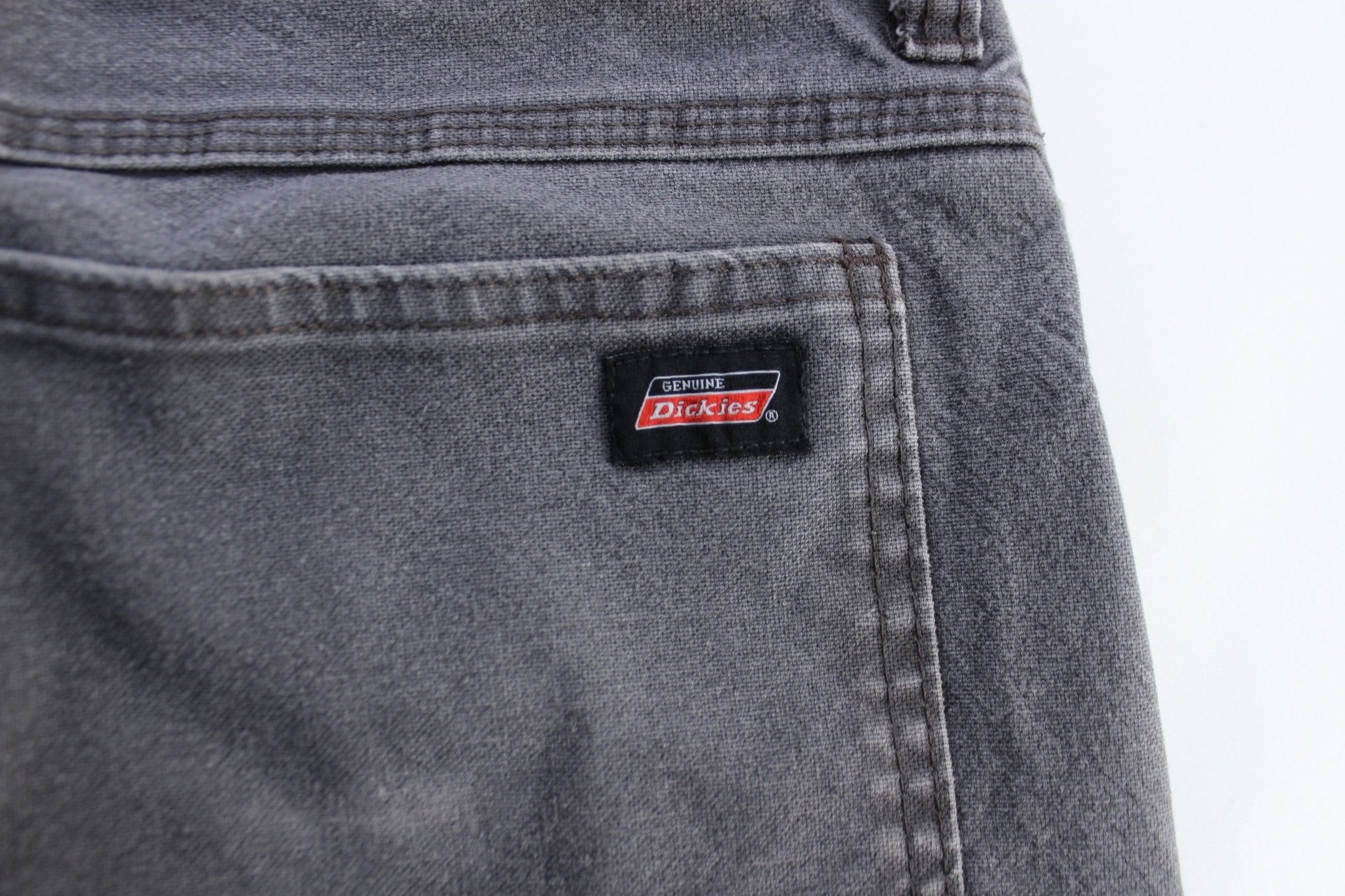Dickie's Logo Patch Grey Carpenter Pants - ThriftedThreads.com
