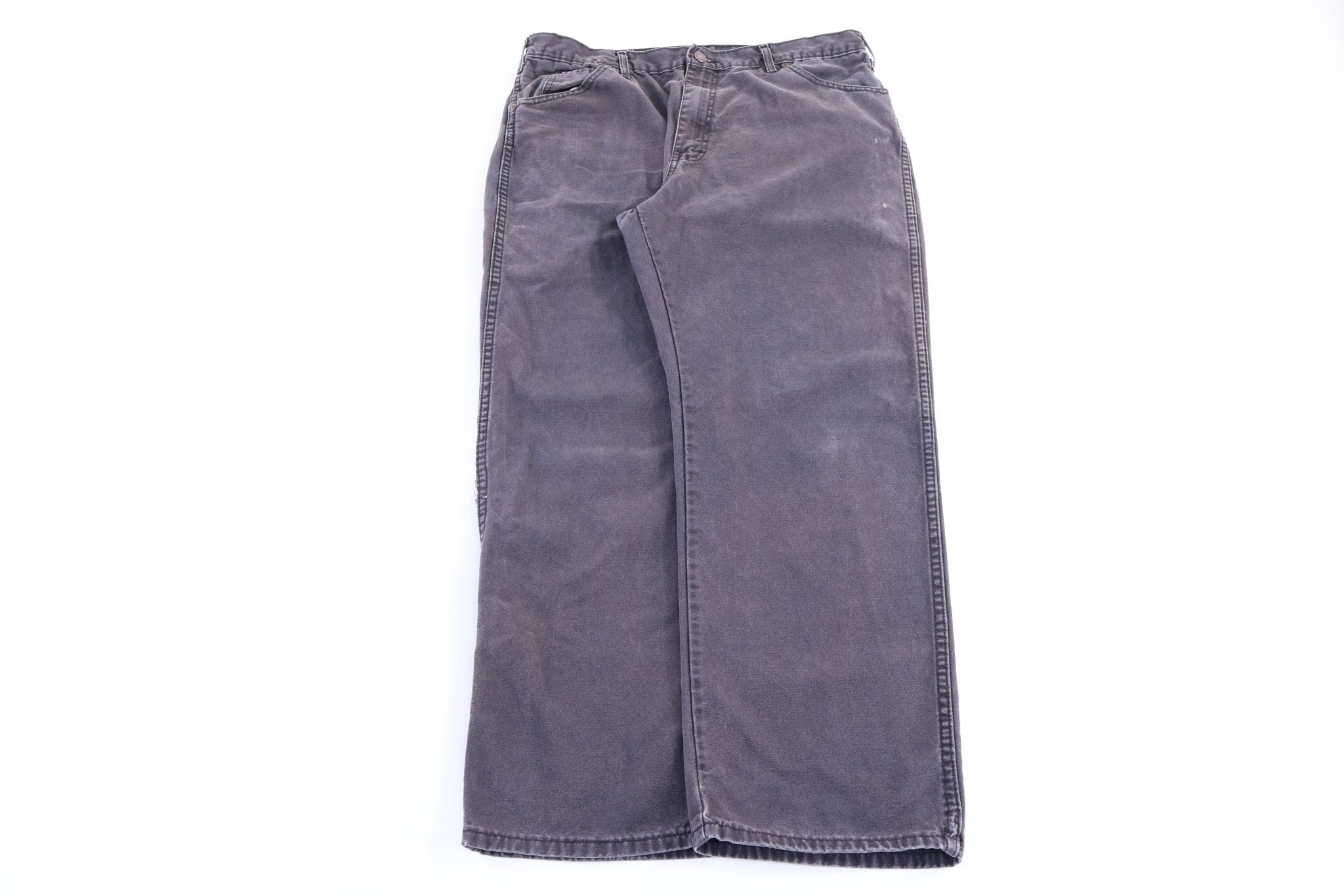 Dickies Logo Patch Grey Carpenter Pants - Pants/Shorts - Thrifted Threads