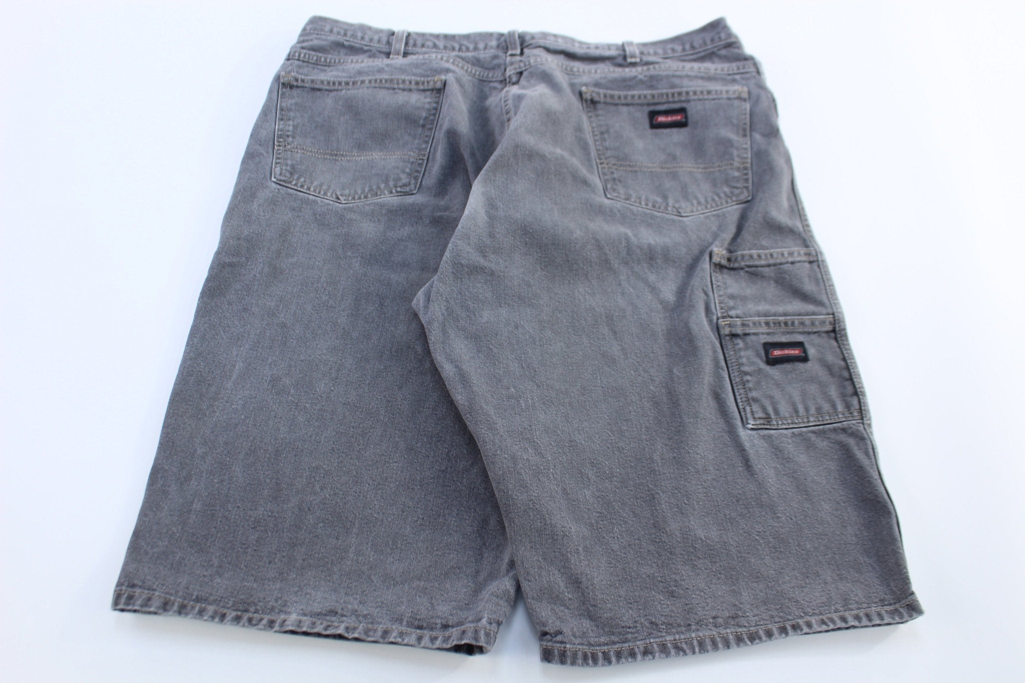 Dickie's Logo Patch Grey Carpenter Shorts - ThriftedThreads.com