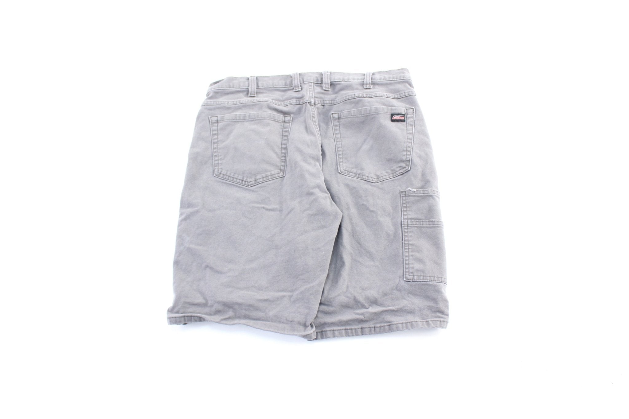 Dickie's Logo Patch Grey Carpenter Shorts - ThriftedThreads.com
