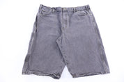 Dickies Logo Patch Grey Denim Shorts - Pants/Shorts - Thrifted Threads
