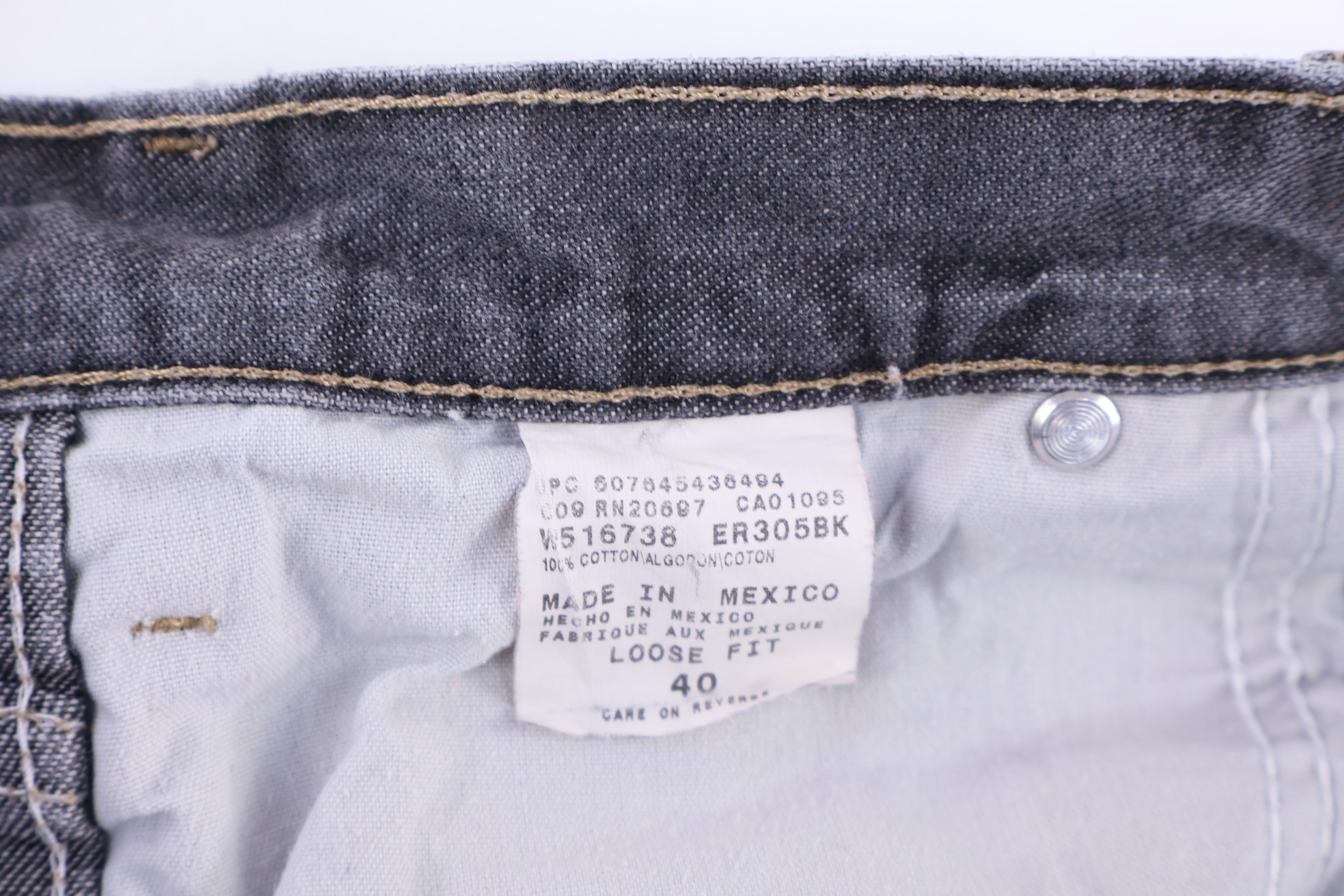 Dickies Logo Patch Grey Denim Shorts - Pants/Shorts - Thrifted Threads