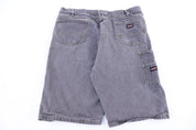 Dickies Logo Patch Grey Denim Shorts - Pants/Shorts - Thrifted Threads