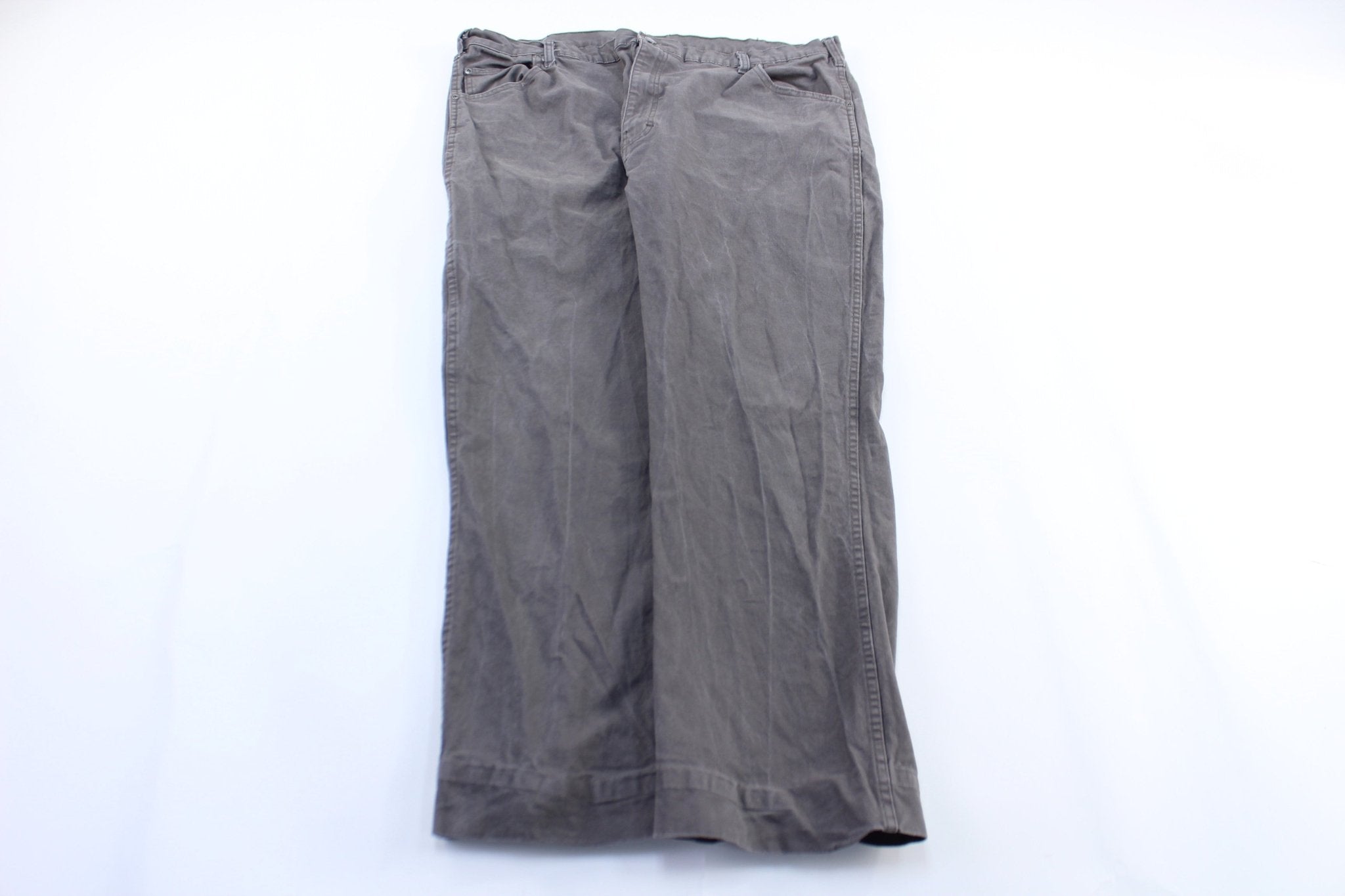 Dickie's Logo Patch Grey Pants - ThriftedThreads.com
