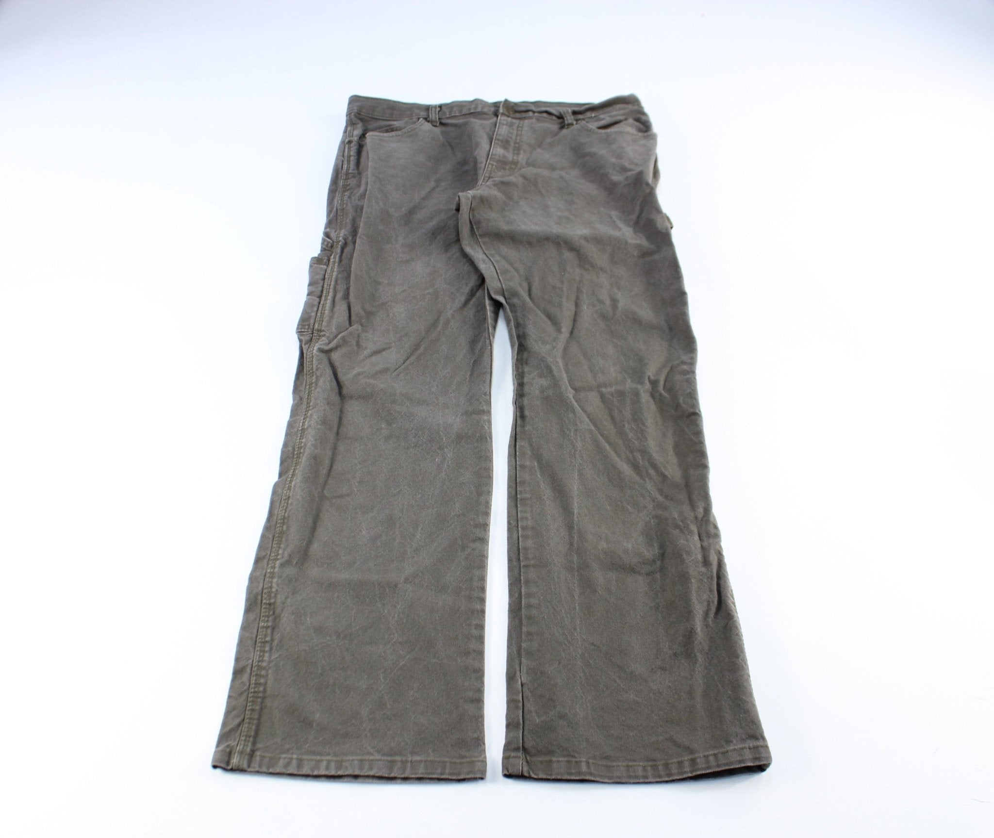 Dickie's Logo Patch Grey Workwear Pants - ThriftedThreads.com