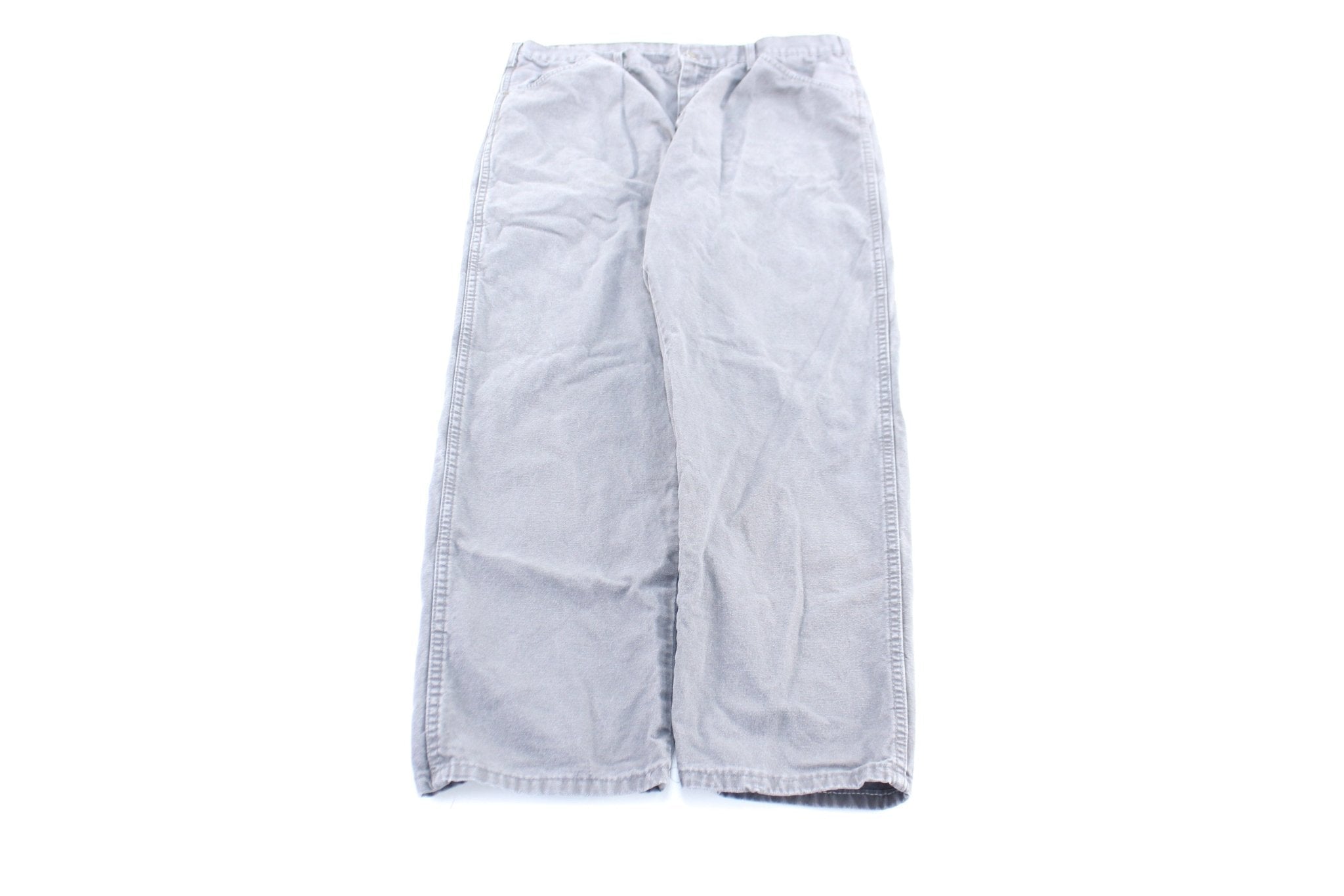 Dickie's Logo Patch Grey Workwear Pants - Pants/Shorts - Thrifted Threads