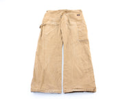 Dickie's Logo Patch Khaki Workwear Pants - ThriftedThreads.com