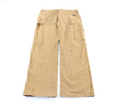 Dickie's Logo Patch Khaki Workwear Pants - ThriftedThreads.com