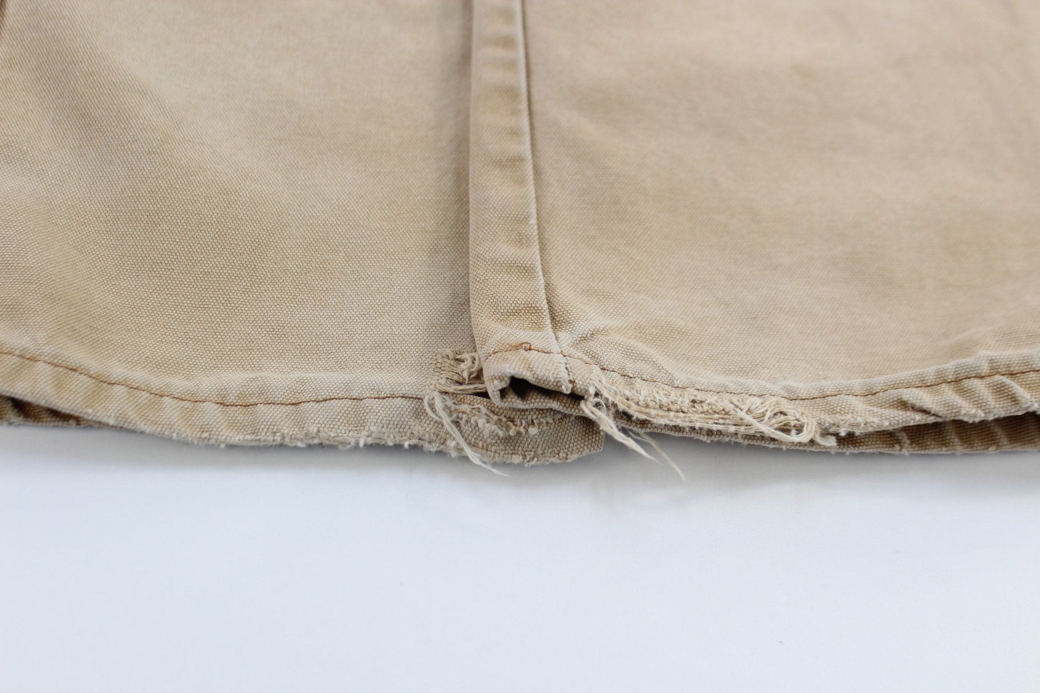 Dickie's Logo Patch Light Tan Carpenter Pants - ThriftedThreads.com