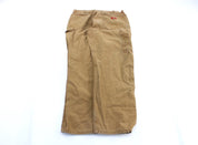 Dickie's Logo Patch Tan Carpenter Pants - ThriftedThreads.com