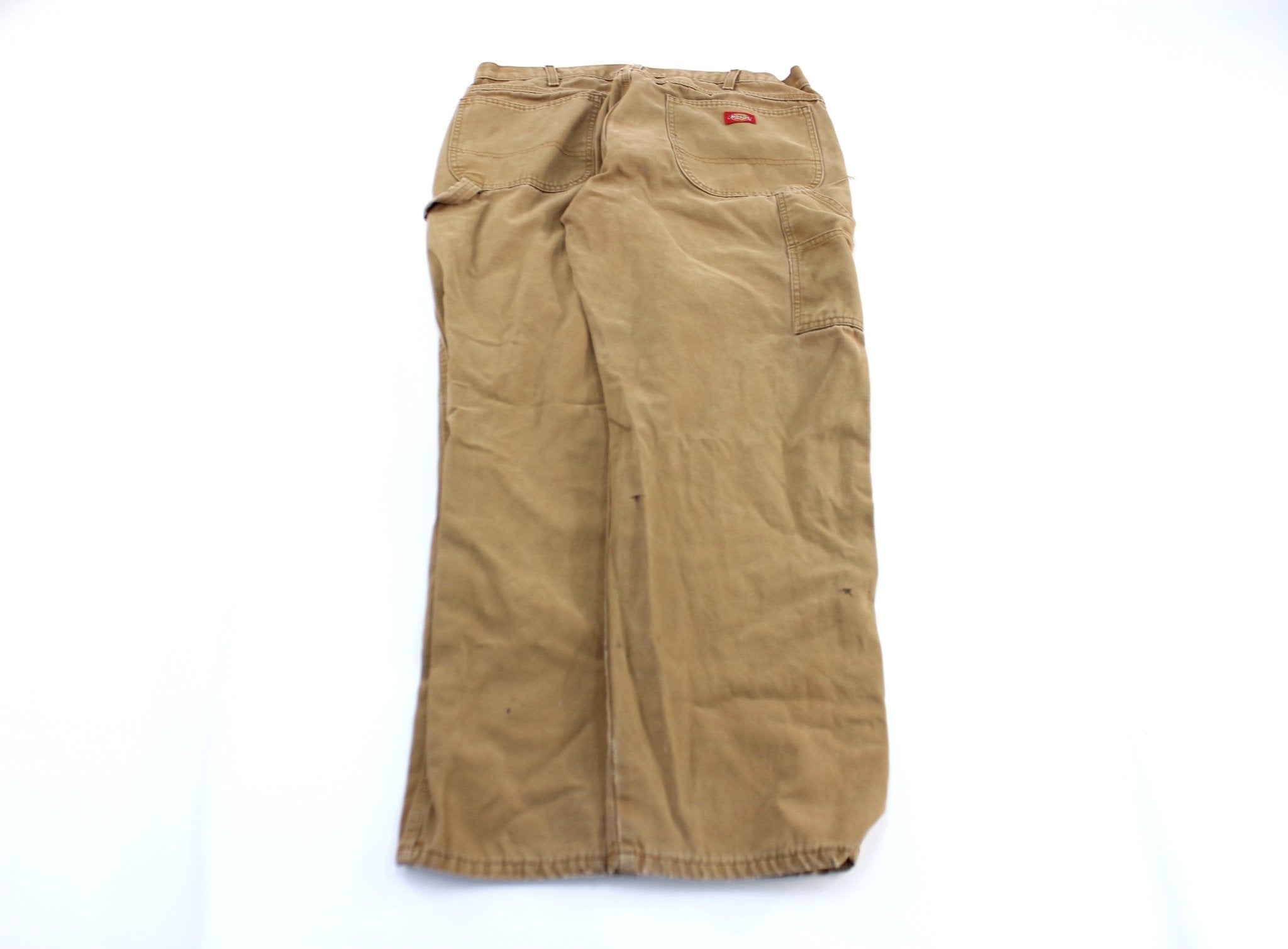 Dickie's Logo Patch Tan Carpenter Pants - ThriftedThreads.com