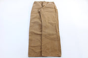 Dickies Logo Patch Tan Carpenter Pants - ThriftedThreads.com