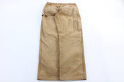 Dickies Logo Patch Tan Carpenter Pants - ThriftedThreads.com