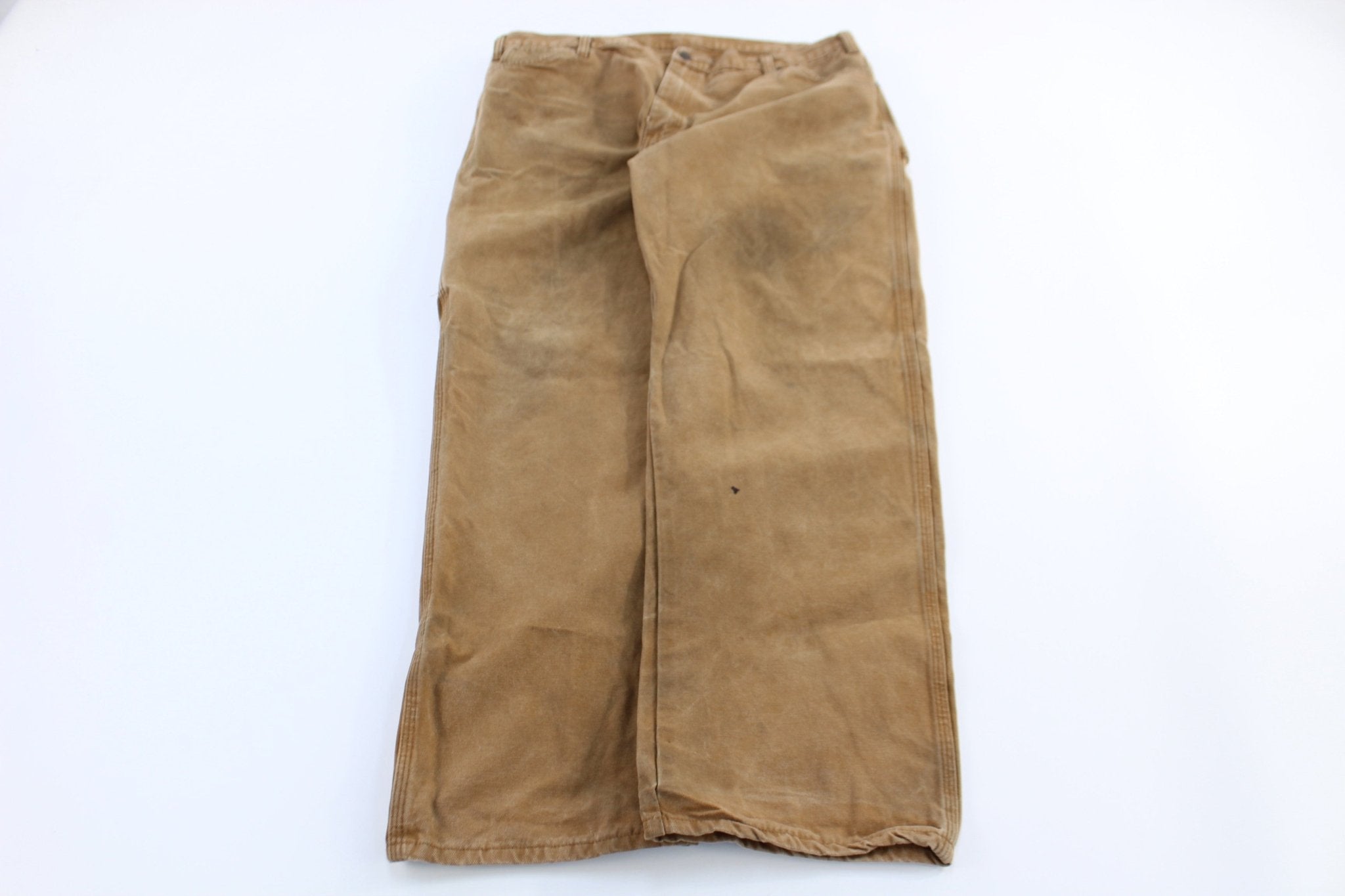 Dickies Logo Patch Tan Carpenter Pants - Pants/Shorts - Thrifted Threads