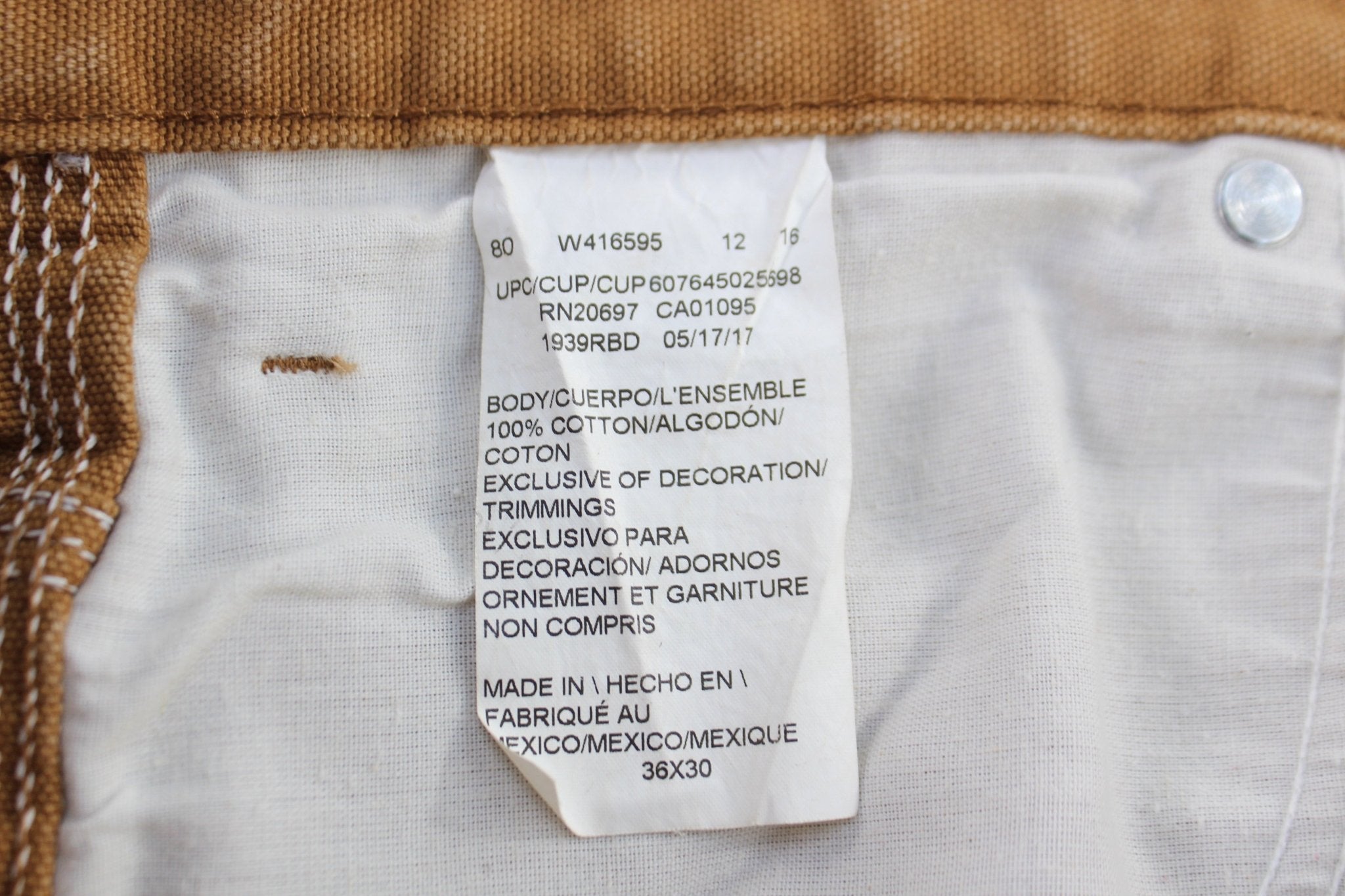 Dickies Logo Patch Tan Carpenter Pants - Pants/Shorts - Thrifted Threads